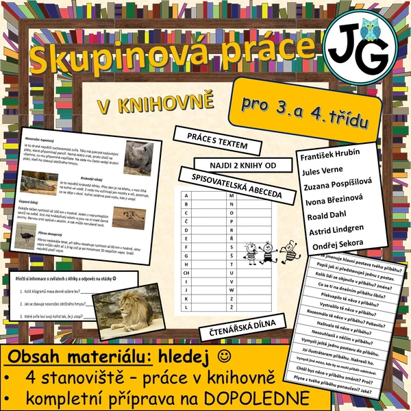 Skupinová práce do knihovny