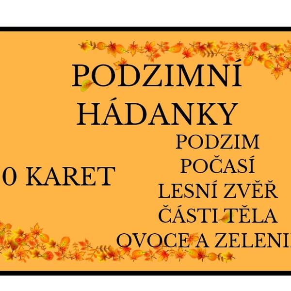 Podzimní hádanky