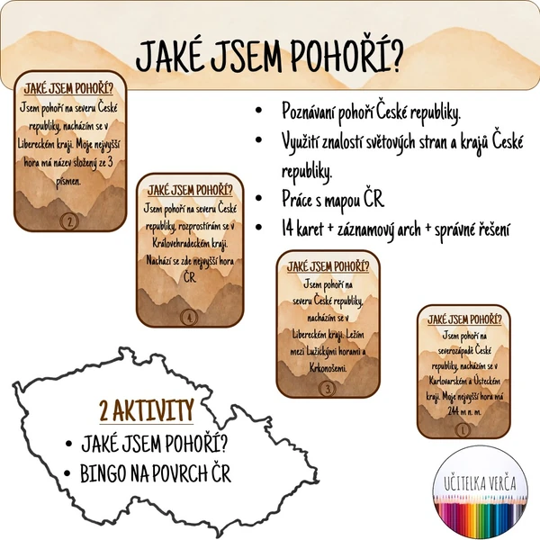 Jaké jsem pohoří?