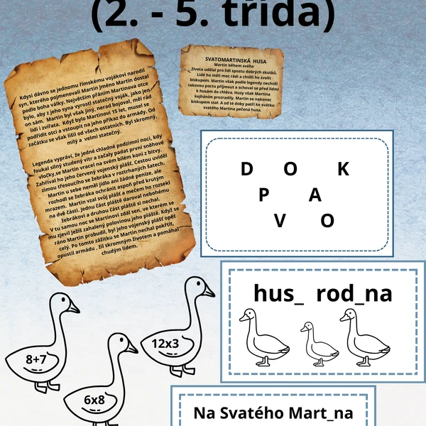 Svatý Martin bojovka a aktivity (2. -5. třída)