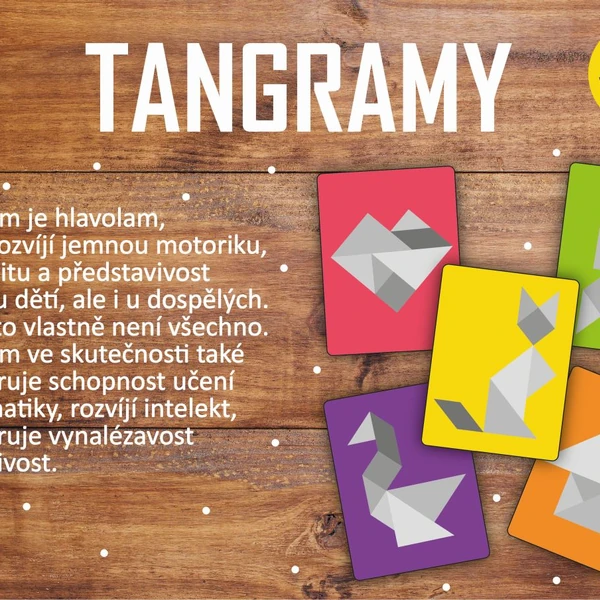 Tangramy černobílé + 20 předloh