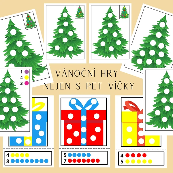 Vánoční hry s PET víčky