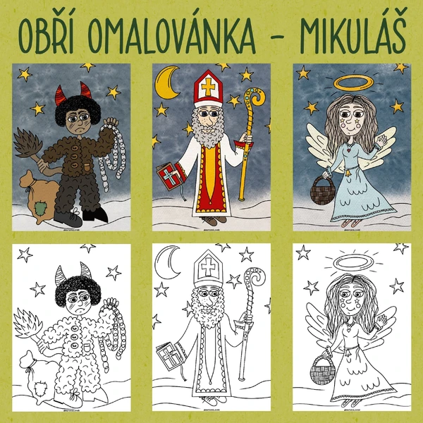 Obří omalovánka - Mikuláš