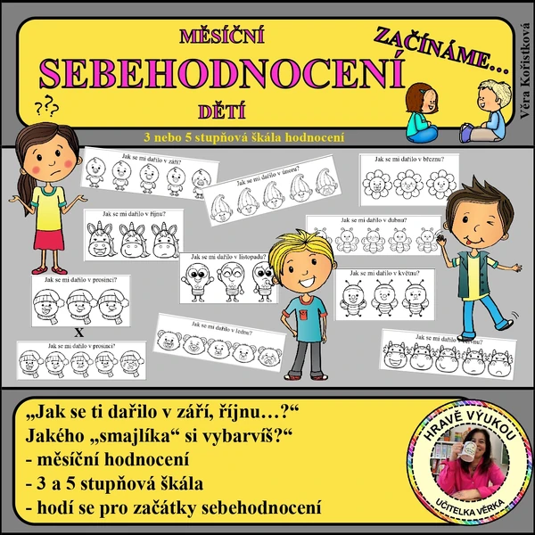 Měsíční SEBEHODNOCENÍ DĚTÍ – začínáme…