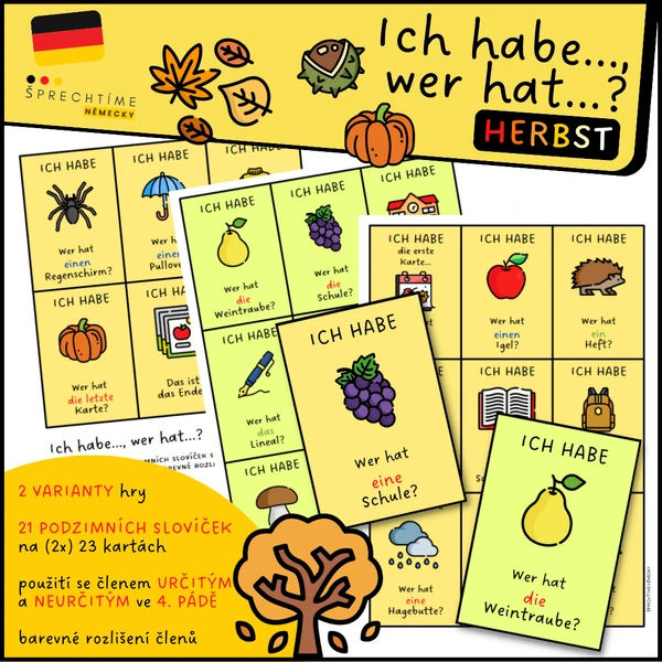 HERBST Karten Ich habe..., wer hat...?