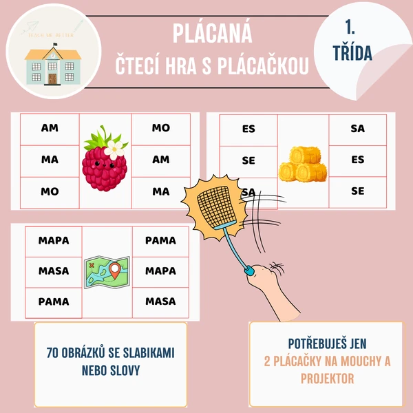 Plácaná - běhací hra do čtení