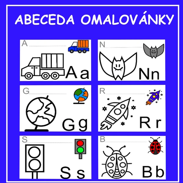 Abeceda omalovánky