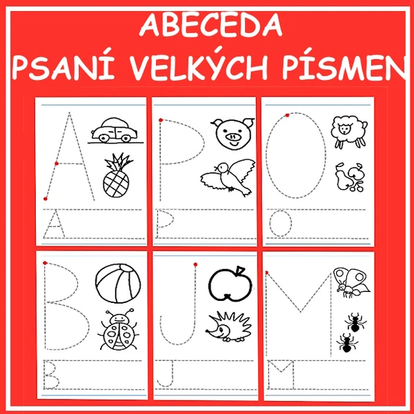 Abeceda - psaní velkých písmen