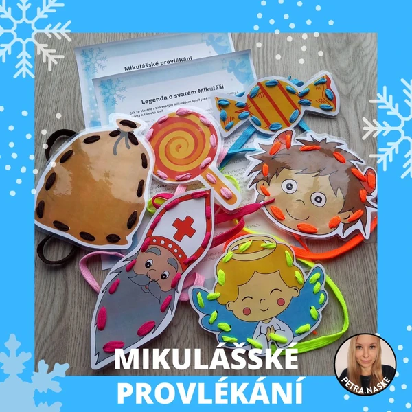 Legenda o sv. Mikuláši s provlékáním (vyšíváním)