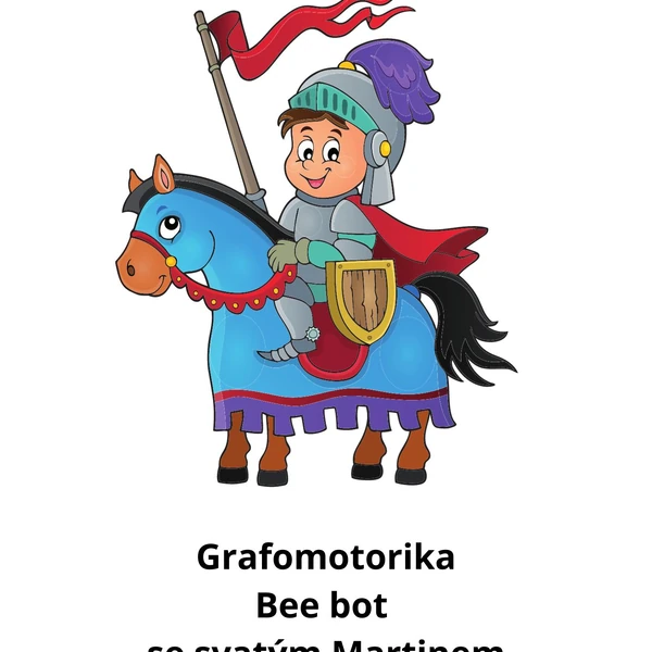 Grafomotorika a Bee bot s Martinem