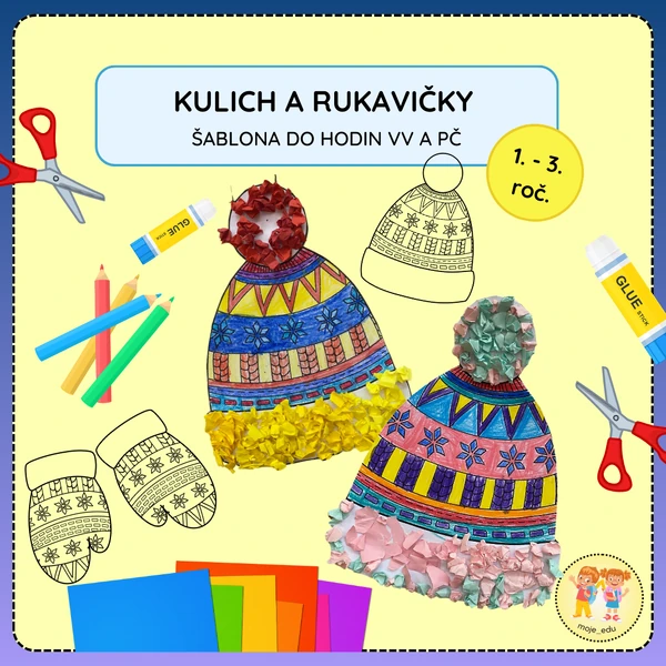Kulich a rukavice - šablony