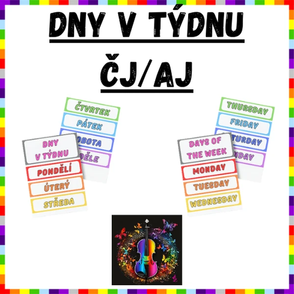 Dny v týdnu ČJ/AJ