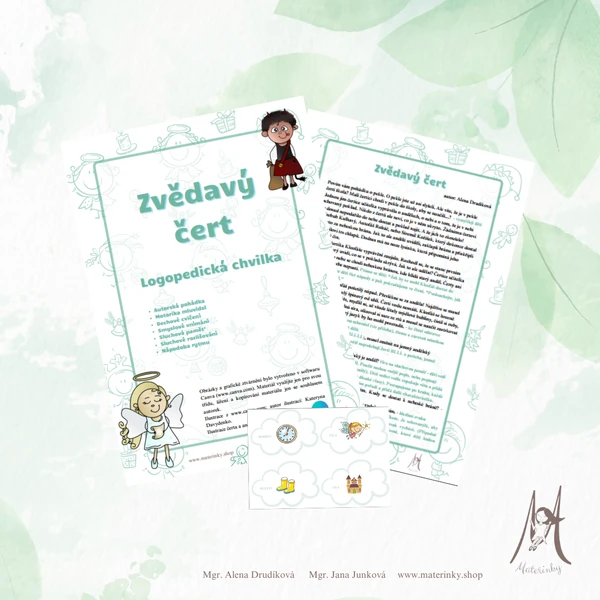 Zvědavý čert-logopedická chvilka