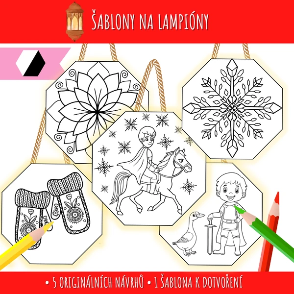 Šablony pro výrobu lampiónů