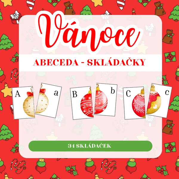 VÁNOCE - abeceda (skládačky)