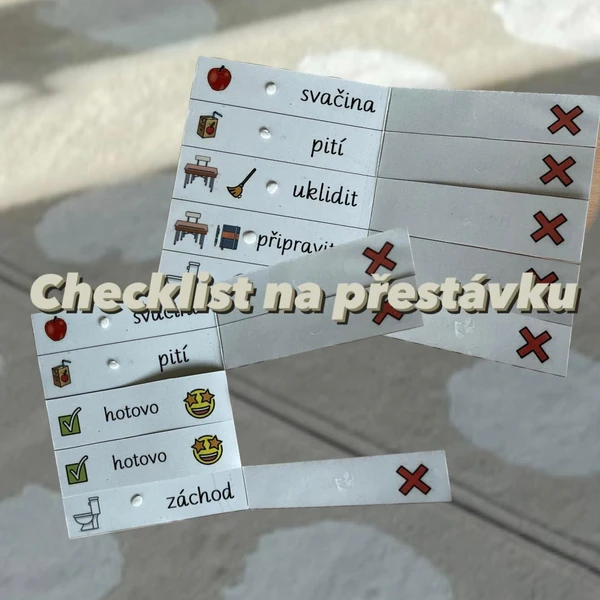 Přestávkový checklist na lavice