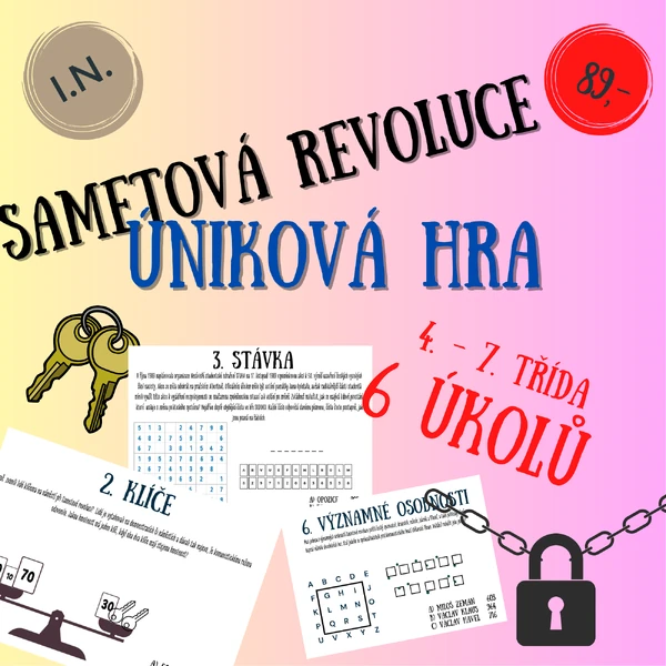Sametová revoluce - ÚNIKOVÁ HRA
