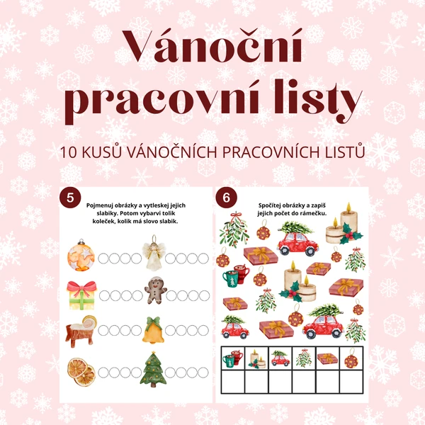 Vánoční pracovní listy
