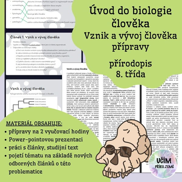 Vznik a vývoj člověka - přípravy