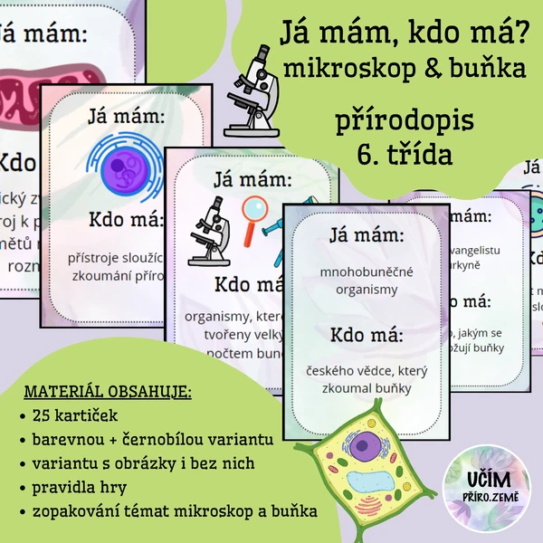 Já mám, kdo má? - mikroskop, buňka