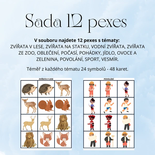 Sada 12 pexes