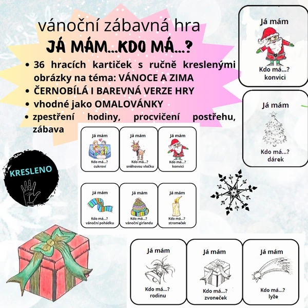 Vánoční hra Já mám...Kdo má...?