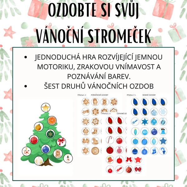 Ozdobte si svůj vánoční stromeček