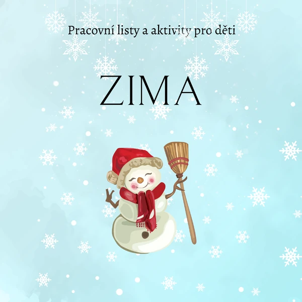 Zima, 50 pracovních listů a aktivit