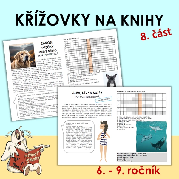 Křížovky na knížky 8. díl (6. - 9. ročník)