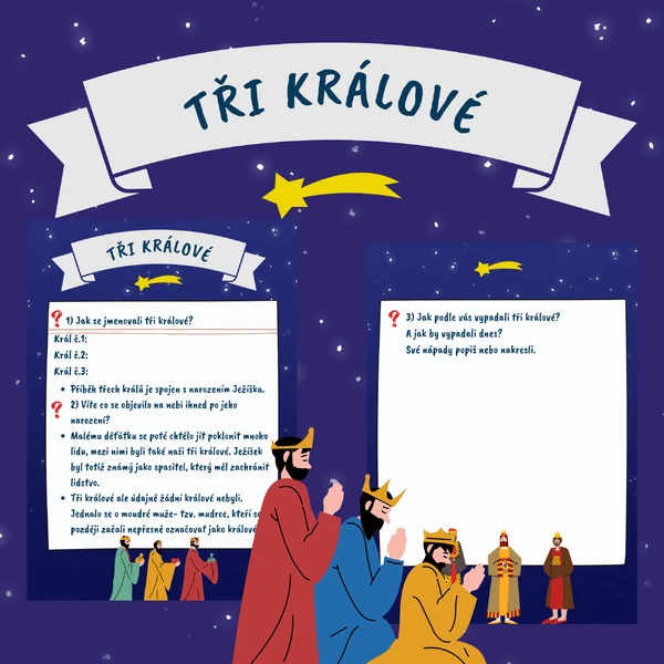 Tři králové/pracovní list