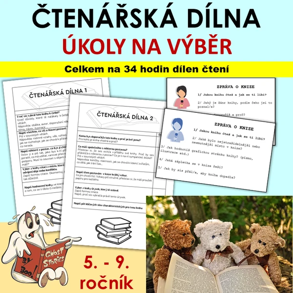 Čtenářské dílny - úkoly na výběr