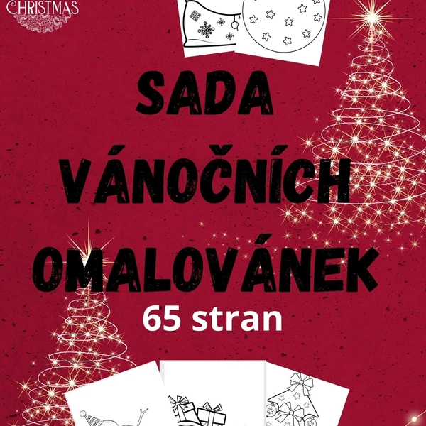 SADA VÁNOČNÍCH OMALOVÁNEK