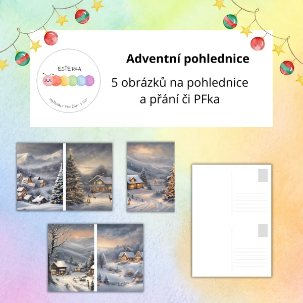 Adventní pohlednice