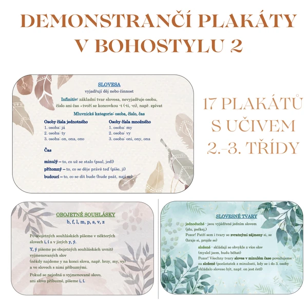 Demonstrační plakáty v bohostylu 2