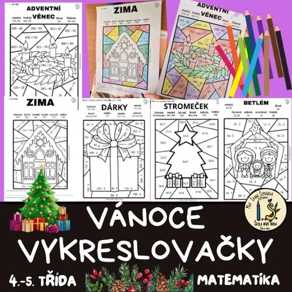 VYKRESLOVAČKY - VÁNOCE - 4.-5. třída