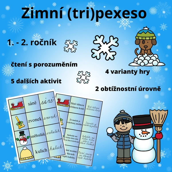 Zimní (tri)pexeso
