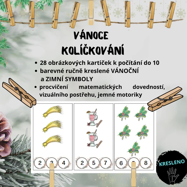 Vánoční kolíčkování