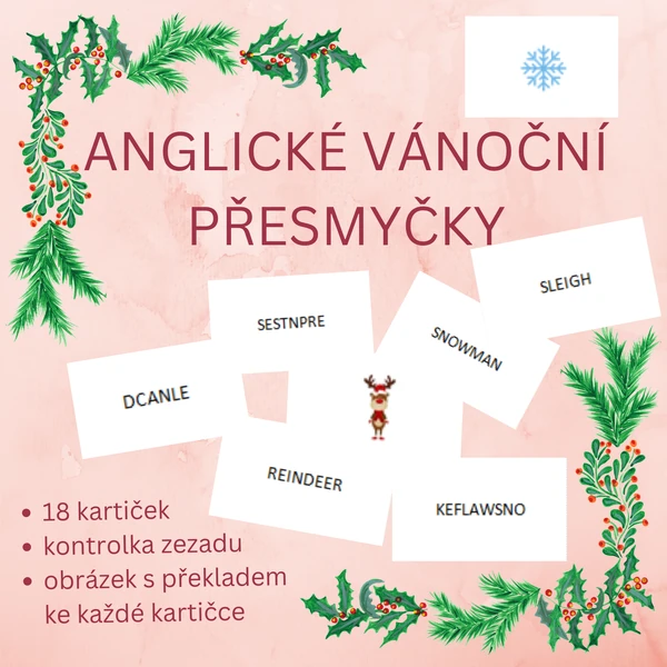 Anglické vánoční přesmyčky