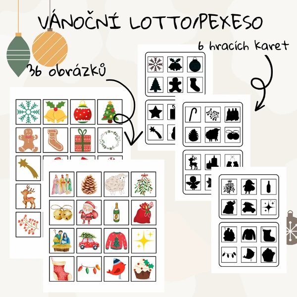 Vánoční lotto/Pexeso