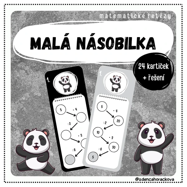Malá násobilka - matematické řetězy
