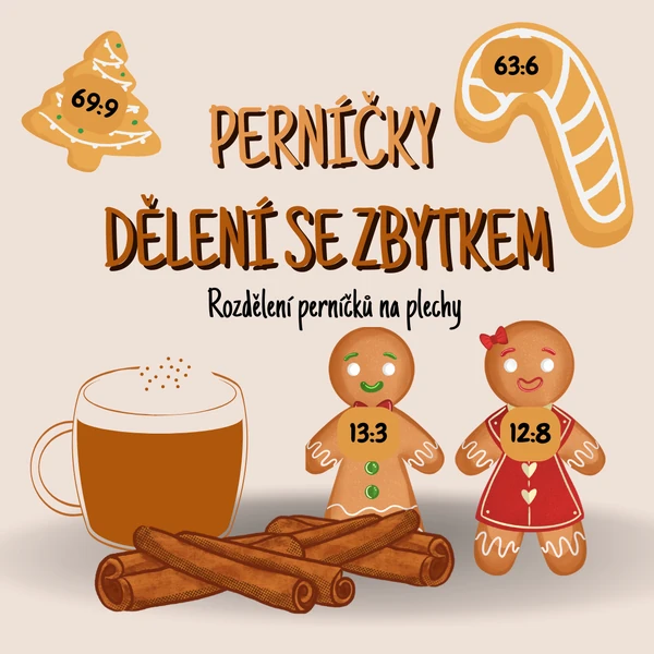 Perníčky- dělení se zbytkem 