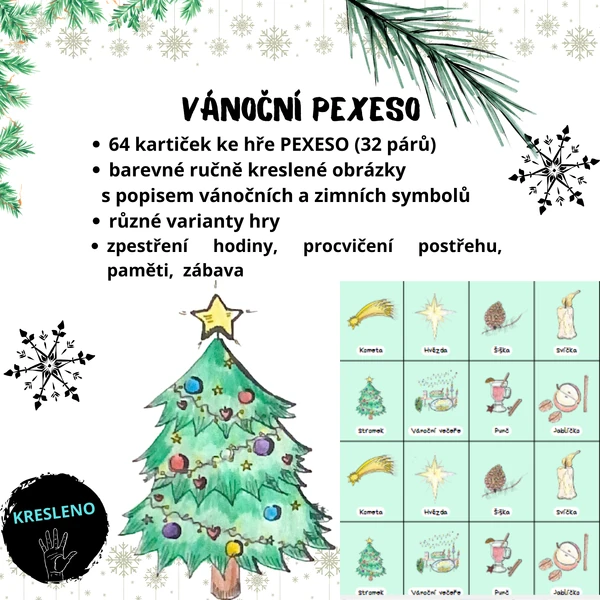 Vánoční pexeso