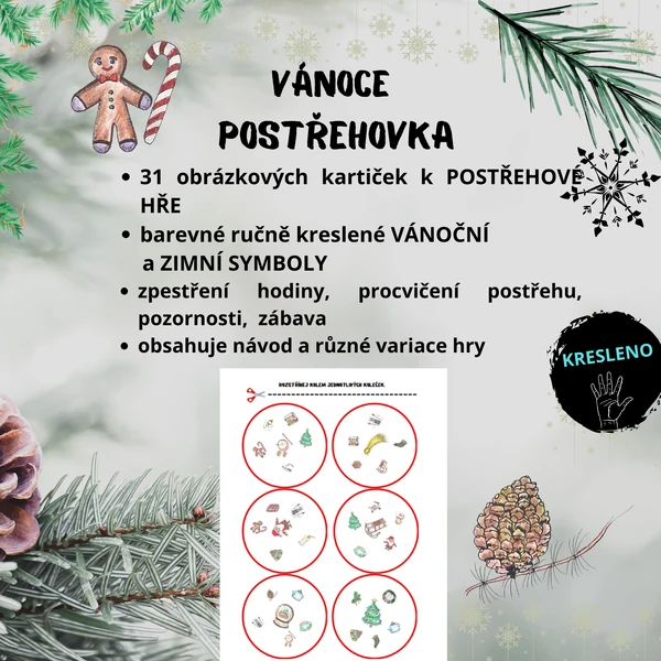 Vánoční postřehová hra