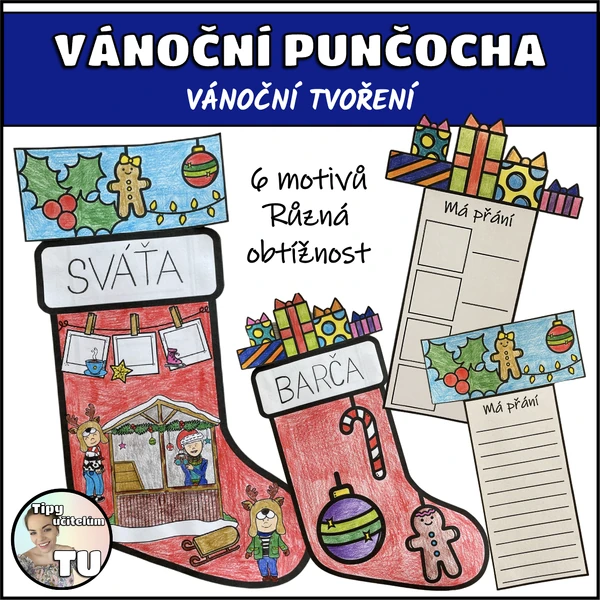 Vánoční punčocha - tvoření