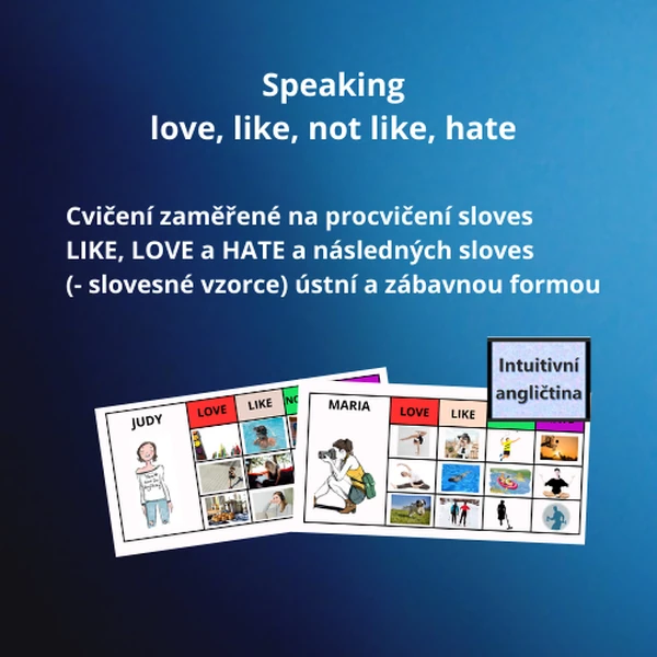 Speaking love, like, not like, hate 