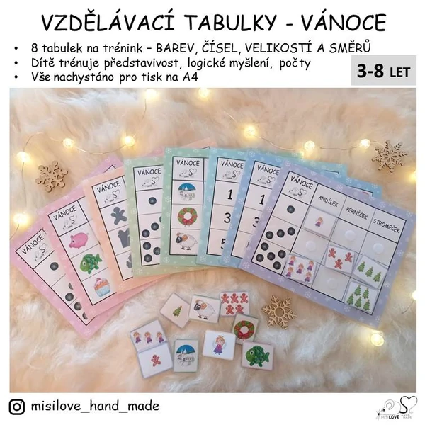 VZDĚLÁVACÍ TABULKY - VÁNOCE