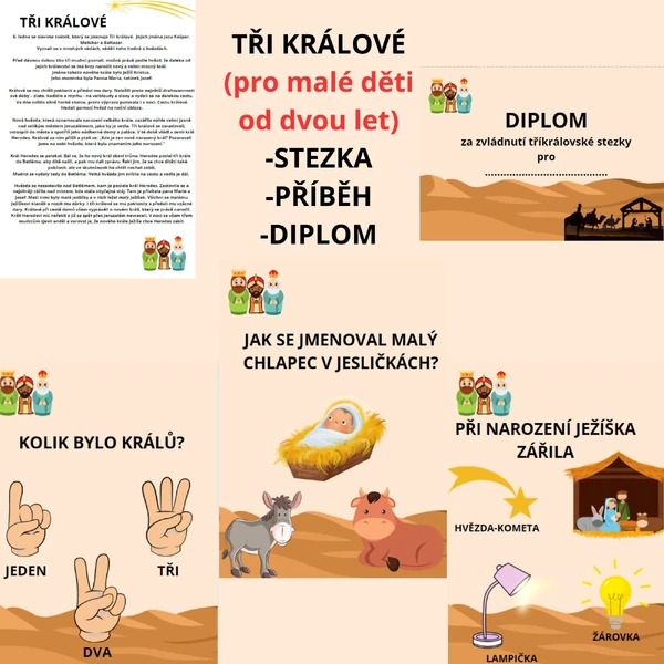 Tři králové stezka- od dvou let