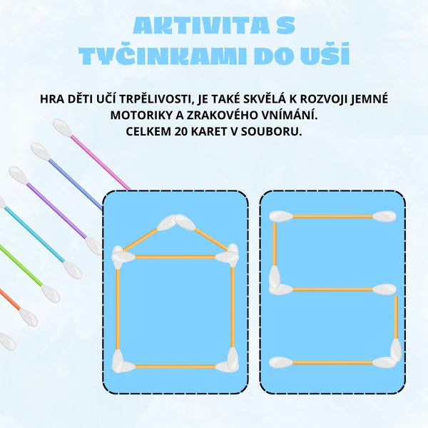 Aktivita s tyčinkami do uší