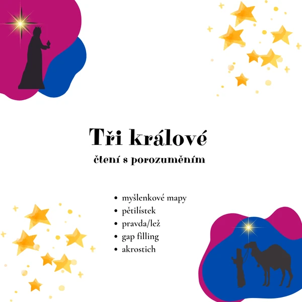 Tři králové - čtení s porozuměním