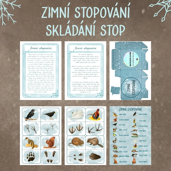 Zimní stopování - Skládání stop
